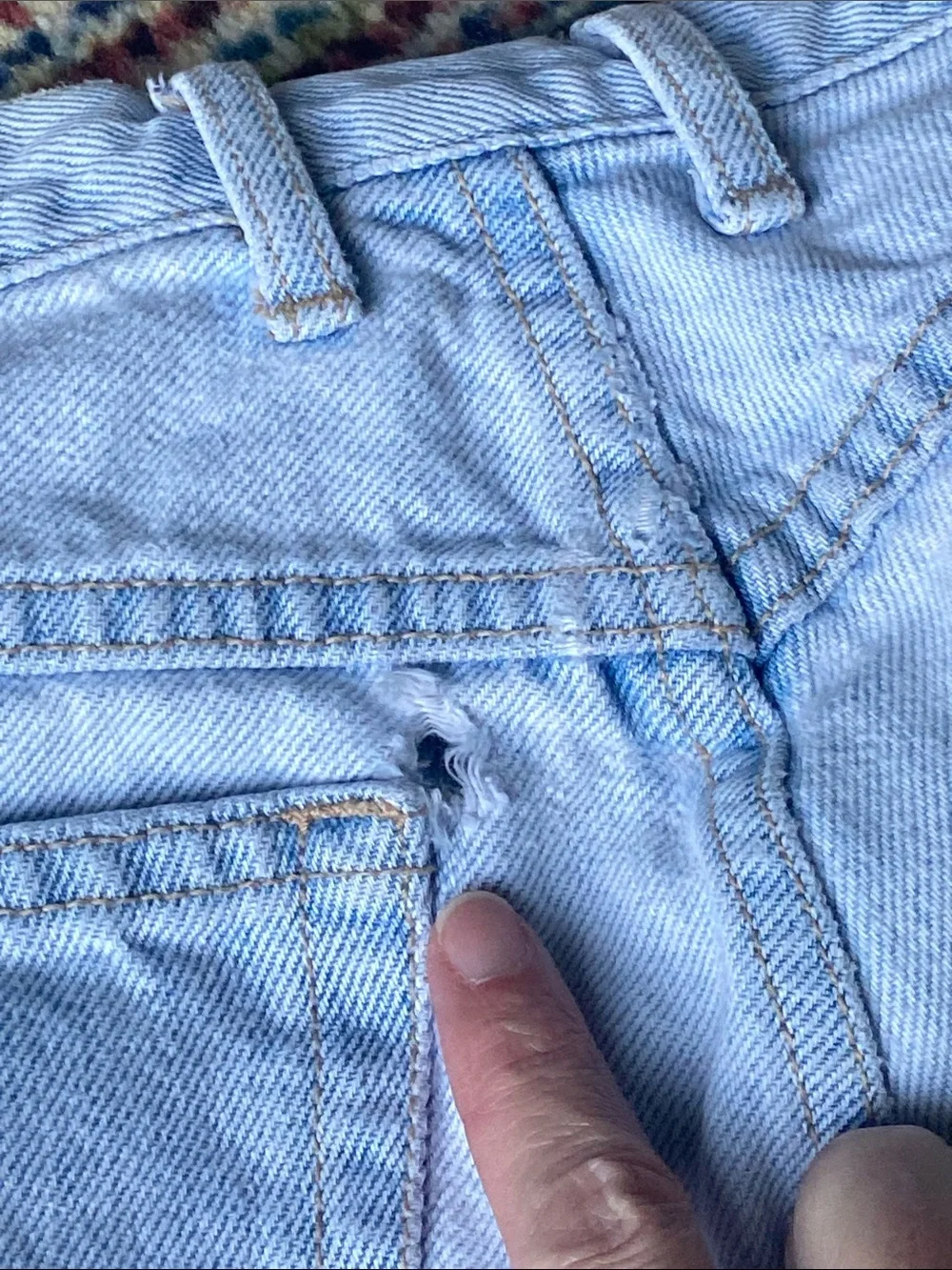 Vintage 90’s Guess by Marciano Faded Light Blue Jean Shorts 30